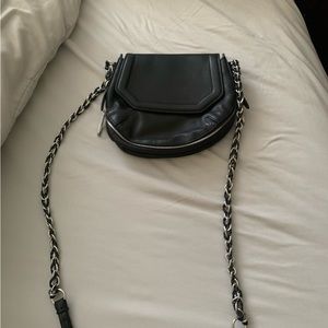 Black Leather Rag & Bone cross body bag